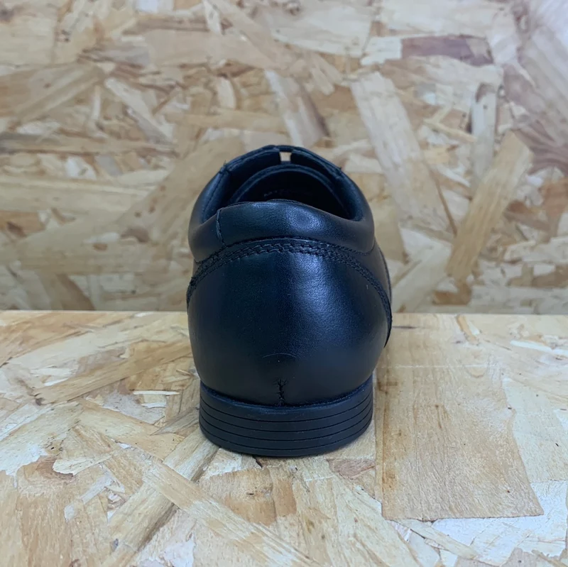 Term Bedford Kinder-Schnürschuh aus Leder – Schwarz