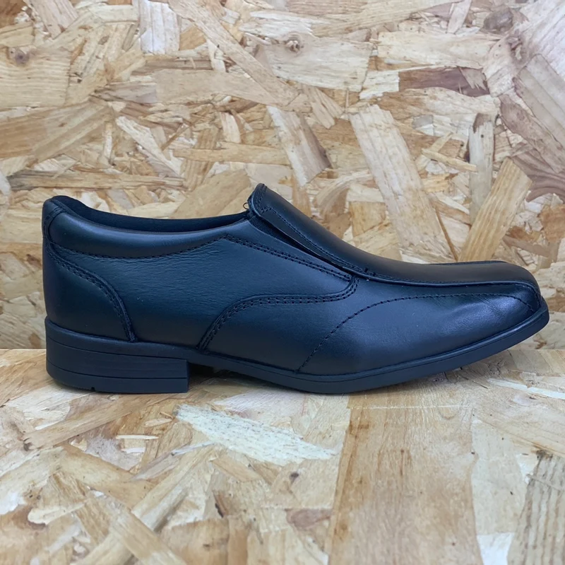 Term Harvey Kinder-Slipper aus Leder – Schwarz