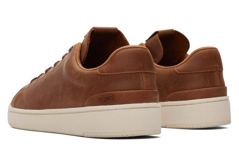 TOMS Herren TRVL Lite 2.0 Leder Low Trainer – Hellbraun