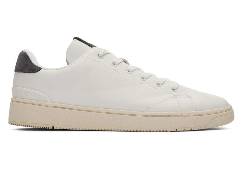 TOMS Herren TRVL Lite 2.0 Leder Low Trainer – Weiß