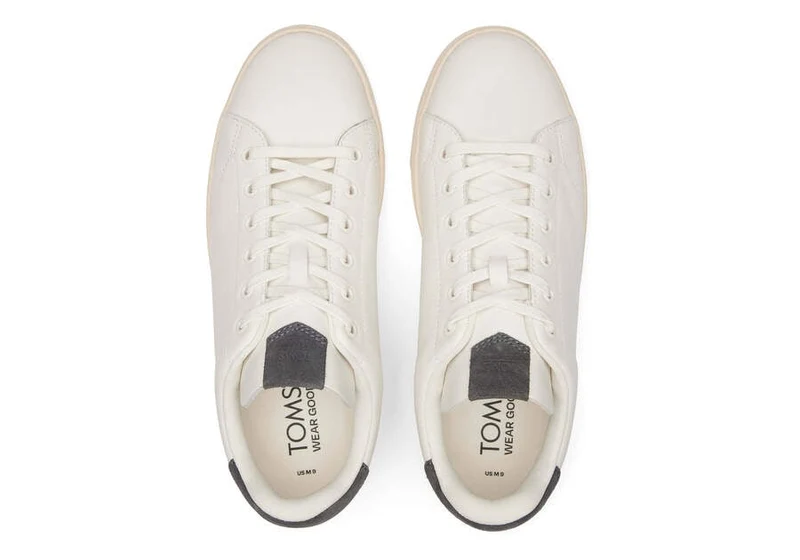 TOMS Herren TRVL Lite 2.0 Leder Low Trainer – Weiß