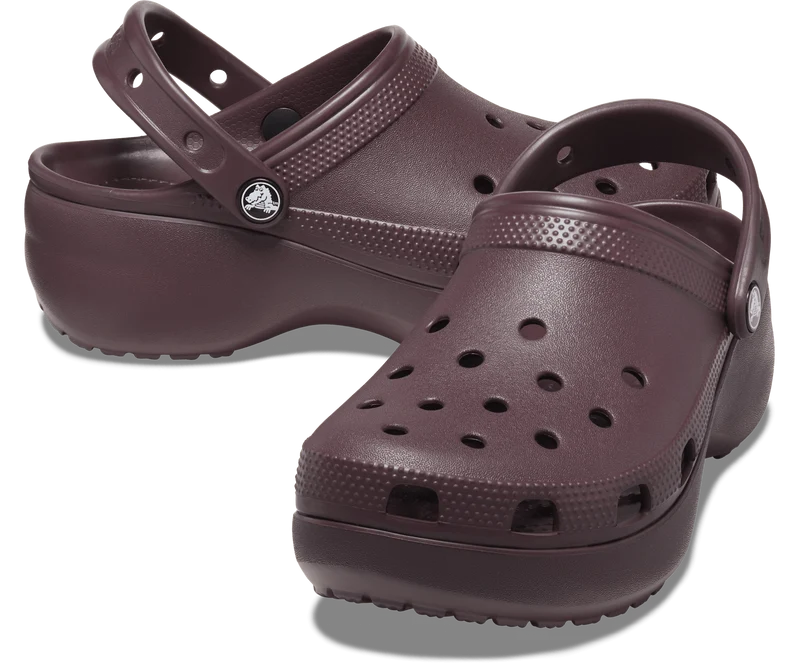 Crocs Klassischer Unisex-Plateau-Clog – Dark Cherry