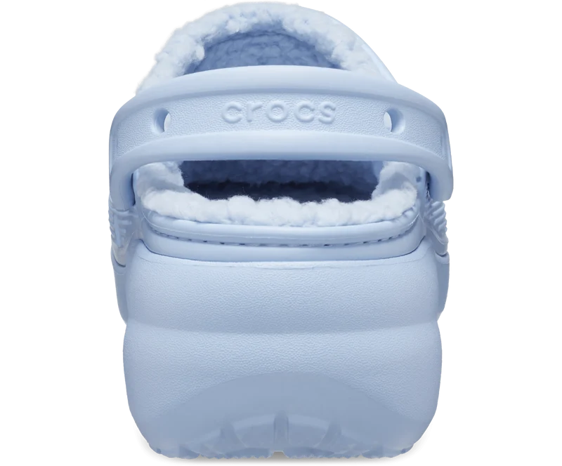 Crocs Klassische Unisex-Plattform Lined Clog - Blauer Kalzit