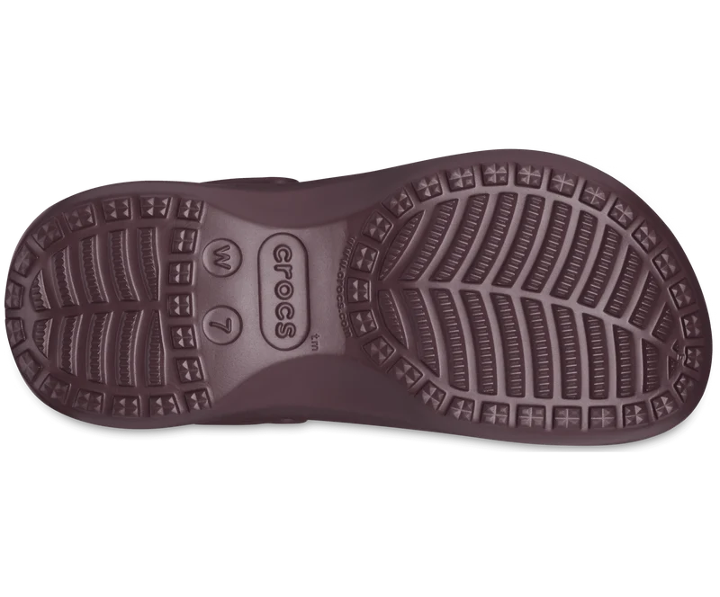 Crocs Klassische Unisex-Plattform Lined Clog - Dunkle Kirsche
