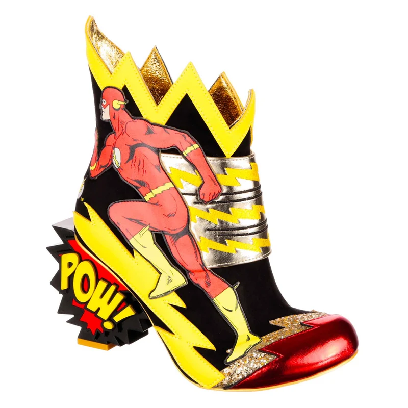 Irregular Choice Frauen Justice League Chasing Justice High Heel – Schwarz