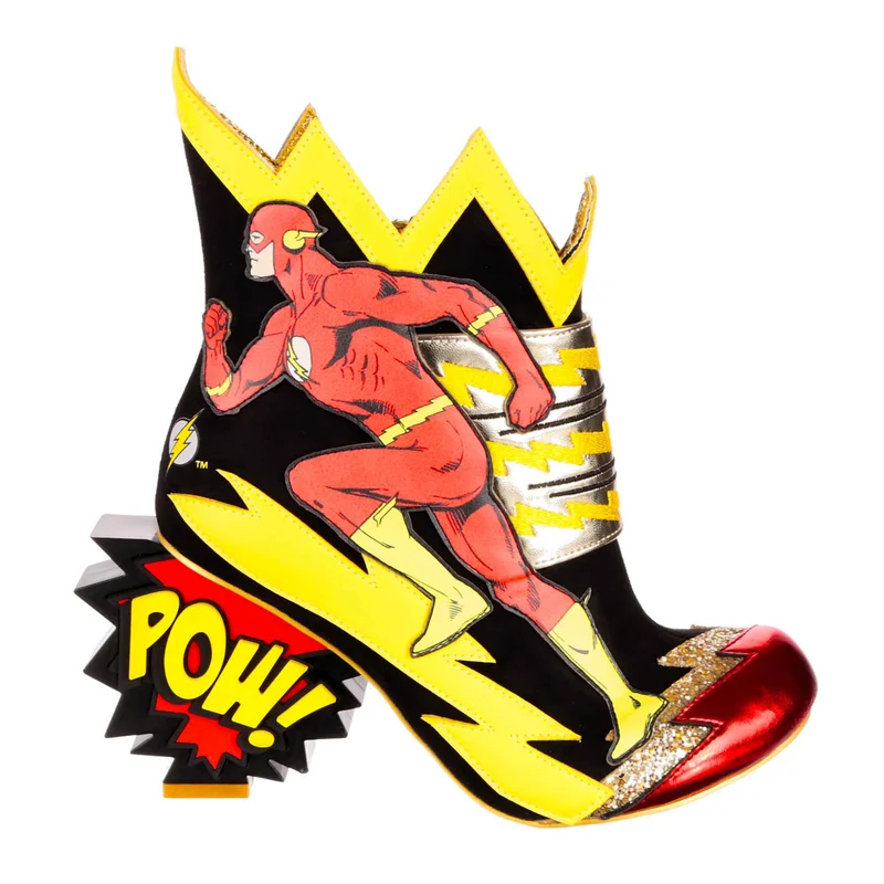 Irregular Choice Frauen Justice League Chasing Justice High Heel – Schwarz