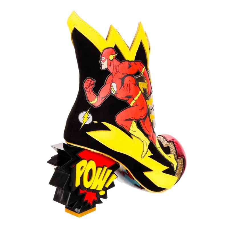 Irregular Choice Frauen Justice League Chasing Justice High Heel – Schwarz