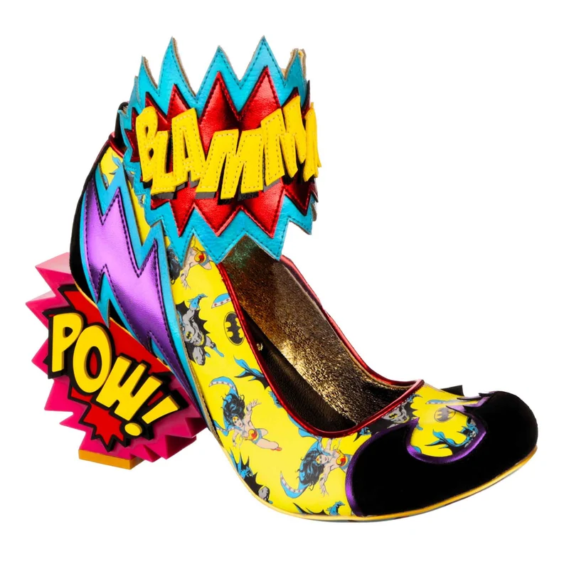 Irregular Choice Frauen Justice League Kaboom High Heel - Pink