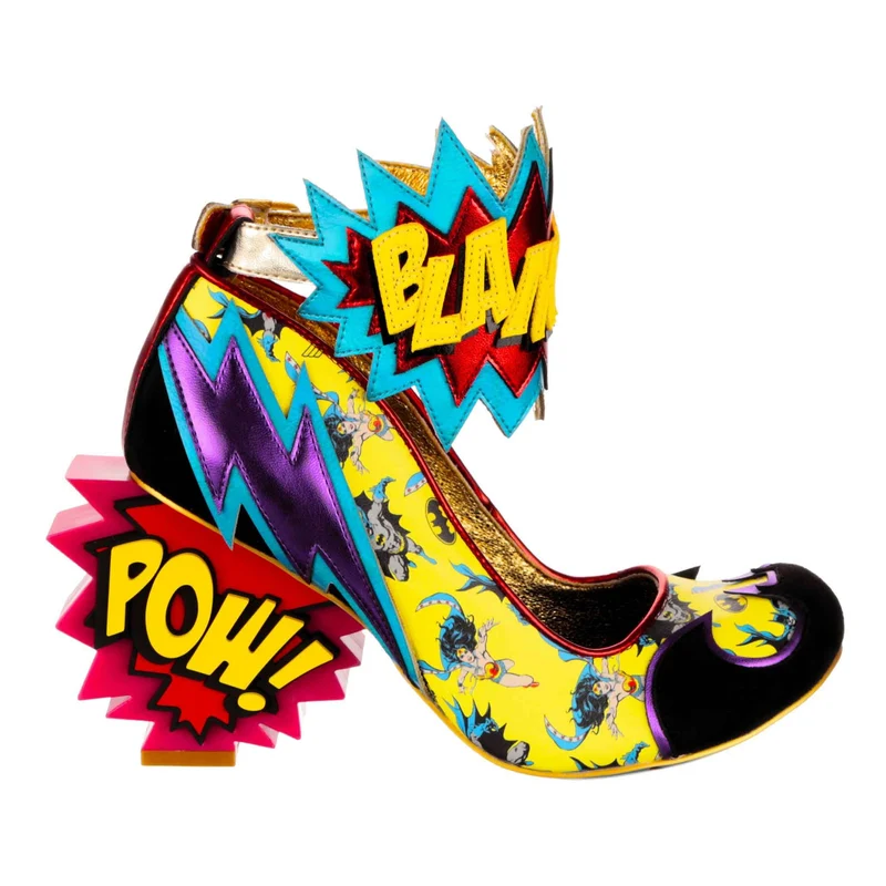 Irregular Choice Frauen Justice League Kaboom High Heel - Pink