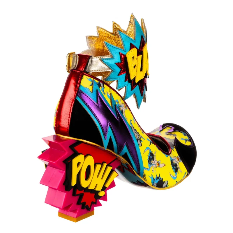 Irregular Choice Frauen Justice League Kaboom High Heel - Pink