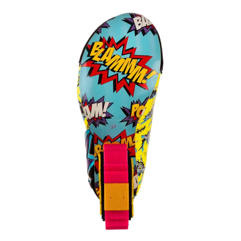 Irregular Choice Frauen Justice League Kaboom High Heel - Pink