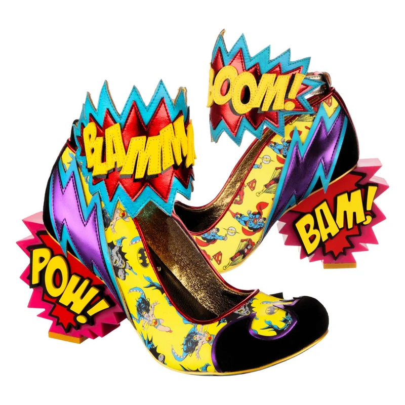 Irregular Choice Frauen Justice League Kaboom High Heel - Pink