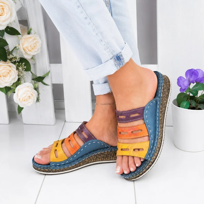 Christina - Bunte Freizeitsandalen