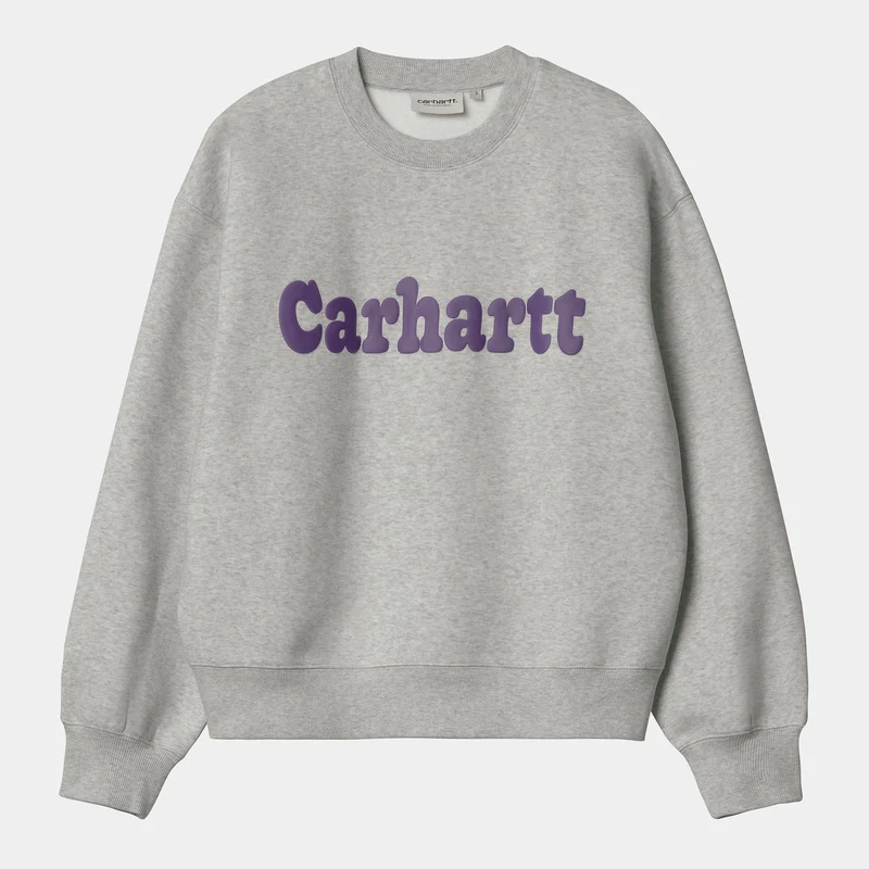 Carhartt WIP Womens Bubbles Sweat Top - Grau meliert