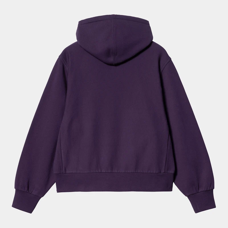 Carhartt WIP Damen HD American Script Sweatshirt-Hoodie – Cassis