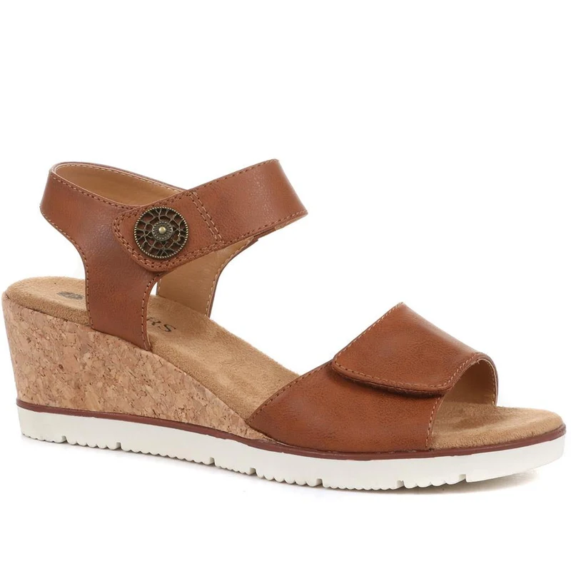 Adjustable Wedge Sandals - WBINS35160 / 321 805