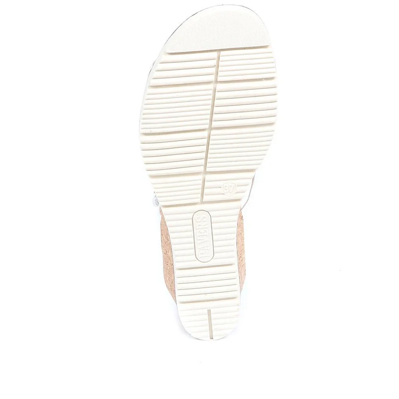 Adjustable Wedge Sandals - WBINS35160 / 321 805 - White