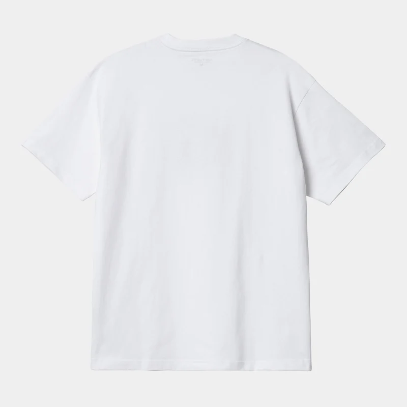 Carhartt WIP Herren Deo Kurzarm-Bio-T-Shirt – Weiß