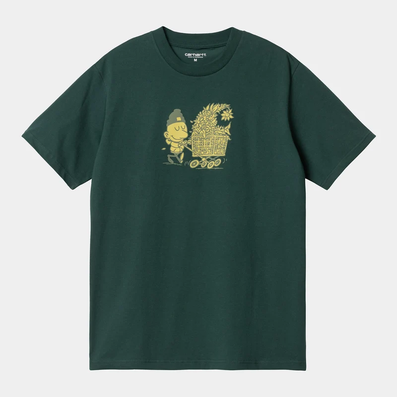Carhartt WIP Herren Shopper Kurzarm-Bio-T-Shirt – Discovery Green