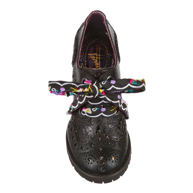 Irregular Choice Glitzernde Grunge-High-Heels für Damen – Schwarz