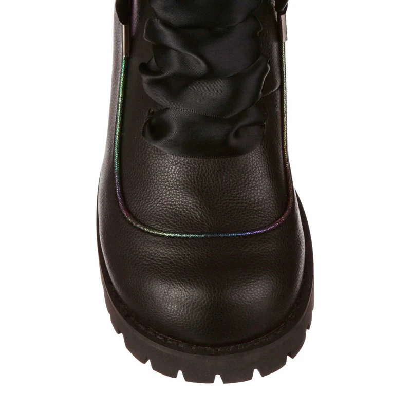 Irregular Choice Low Rider-Stiefel für Damen – Schwarz