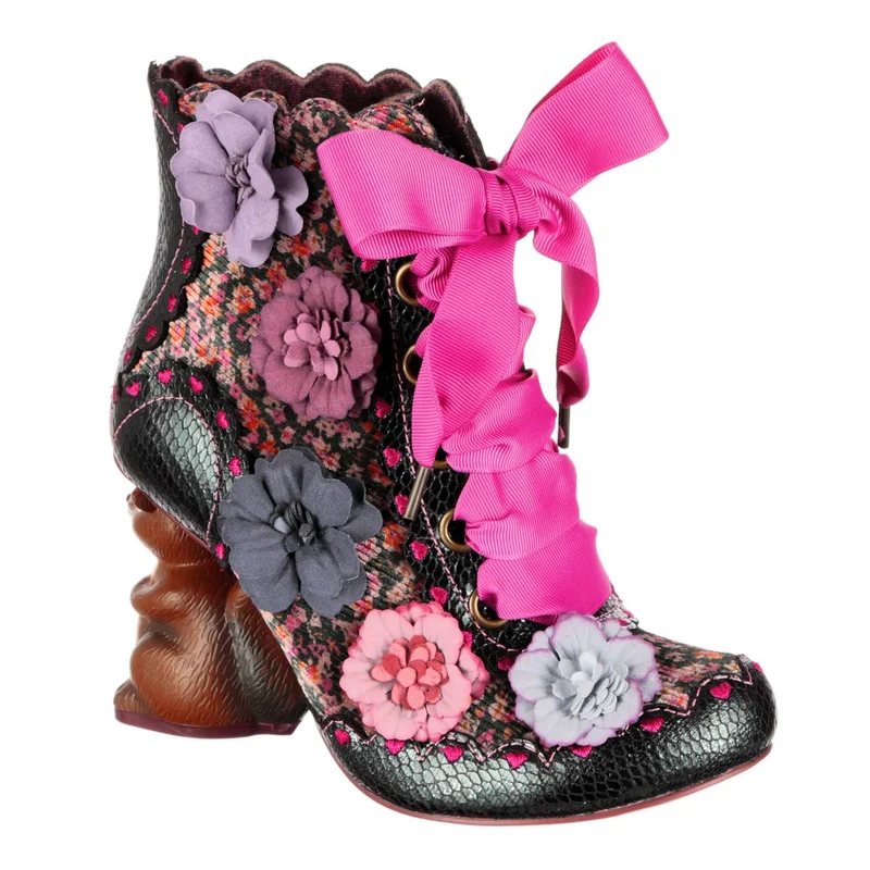 Irregular Choice Damen Nuts About You Stiefeletten – Grün
