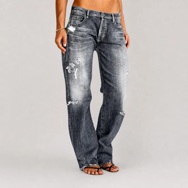 Stacey - Stilvolle Weitbein-Jeans
