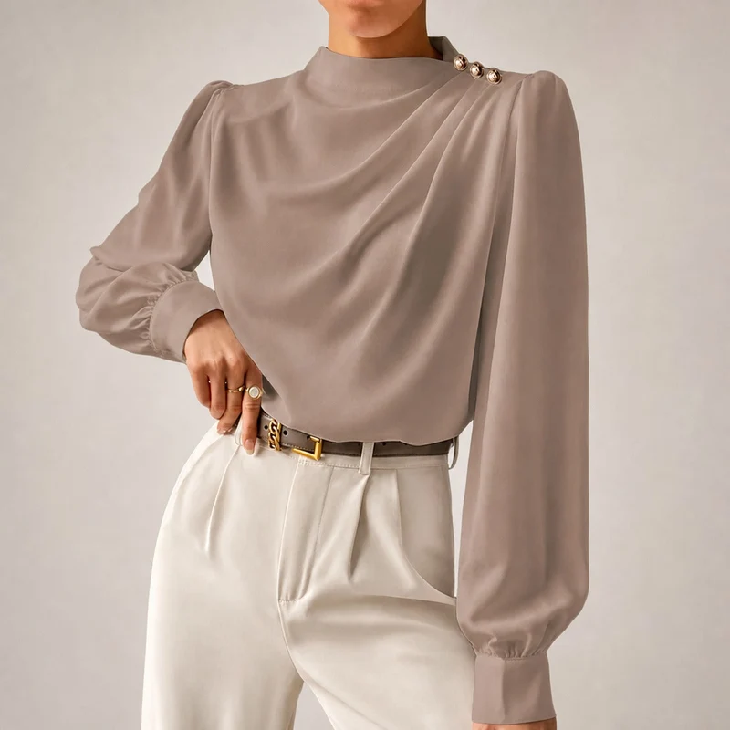 Susan - Elegante Bluse mit Lockerem Schnitt