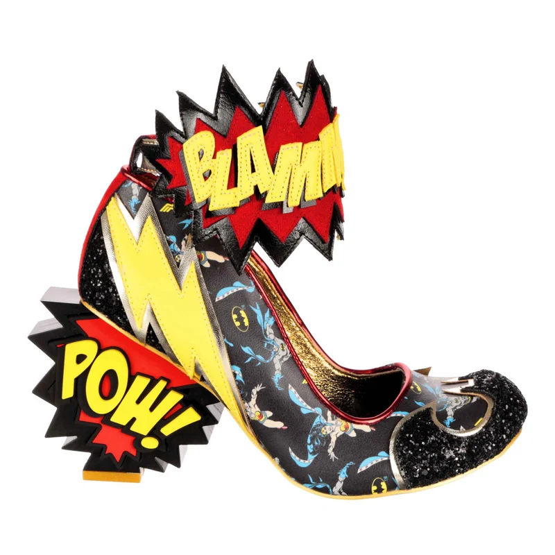 Irregular Choice Frauen Justice League Kaboom High Heel – Schwarz