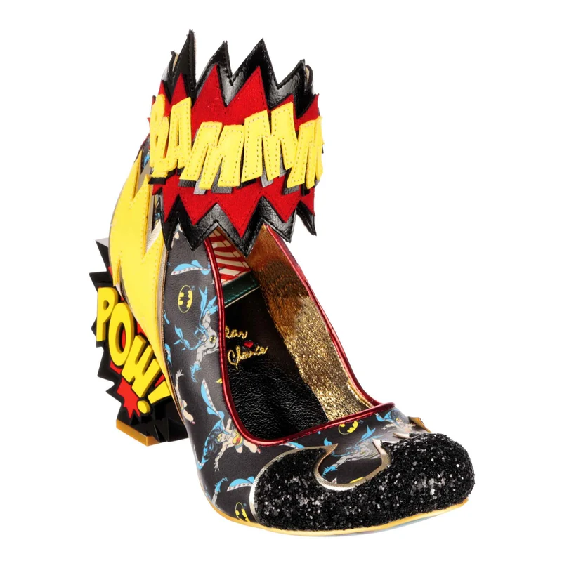 Irregular Choice Frauen Justice League Kaboom High Heel – Schwarz