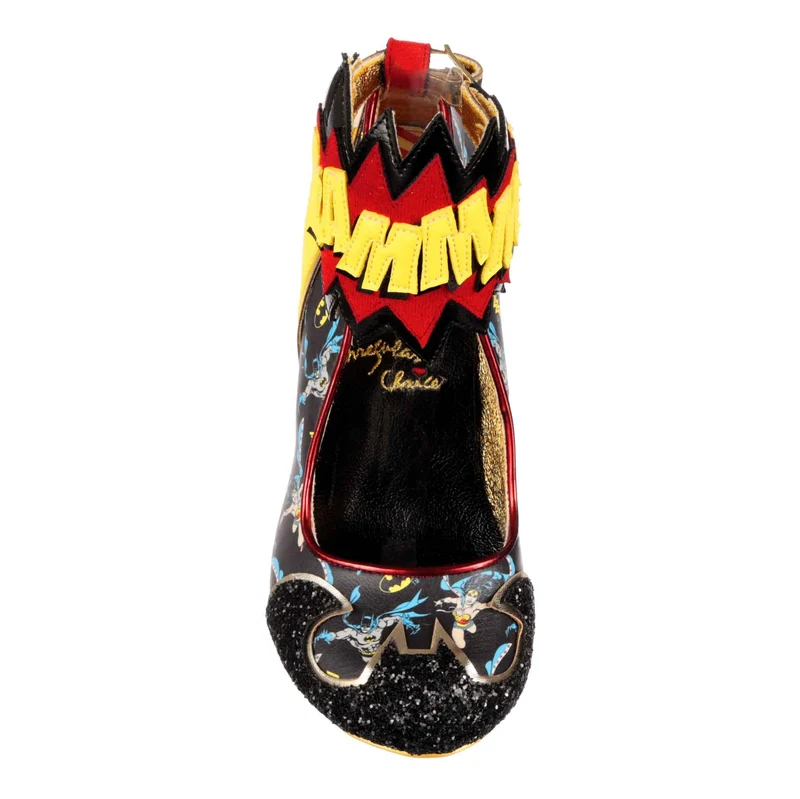 Irregular Choice Frauen Justice League Kaboom High Heel – Schwarz