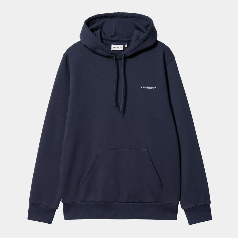 Carhartt WIP Herren-Sweatshirt mit Schriftzug-Stickerei – Blau / Weiß