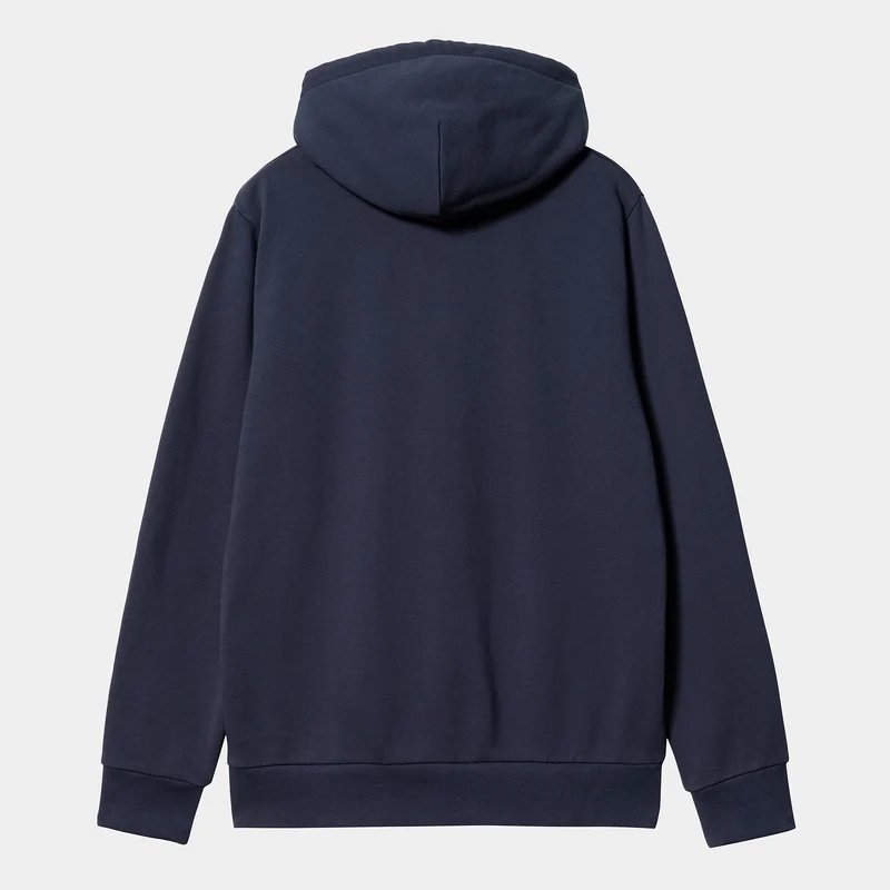 Carhartt WIP Herren-Sweatshirt mit Schriftzug-Stickerei – Blau / Weiß