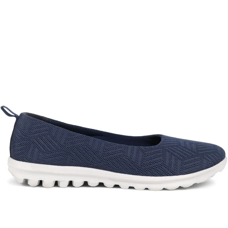 Memory Foam Slip On Shoes - BRK39003 / 325 007 - Navy