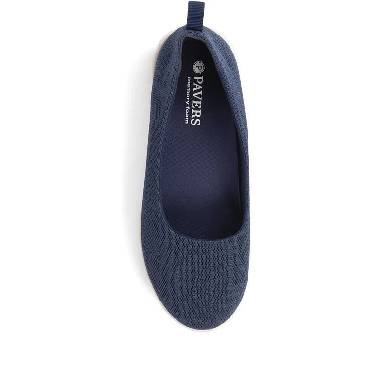 Memory Foam Slip On Shoes - BRK39003 / 325 007 - Navy