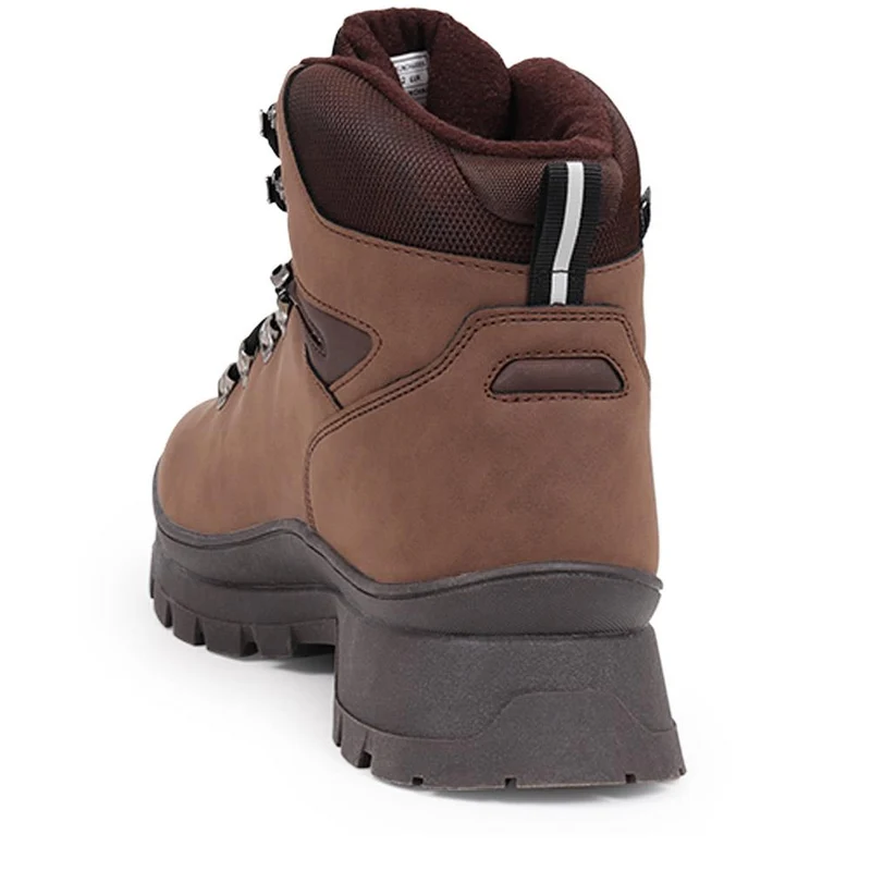 Lace-Up Walking Boots - SUNCH40005 / 325 727 - Brown