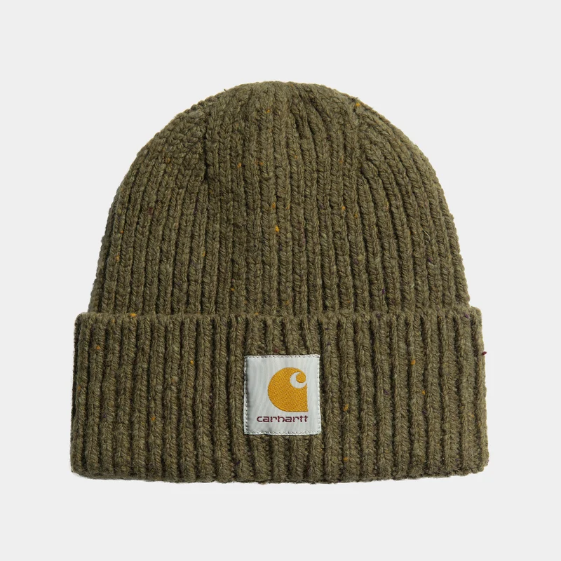 Carhartt WIP Anglistic gesprenkelte Unisex-Beanie – Highland