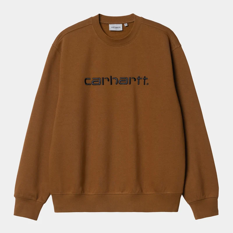 Carhartt WIP Herren Carhartt WIP Sweat-Top – tiefes Hamilton-Braun