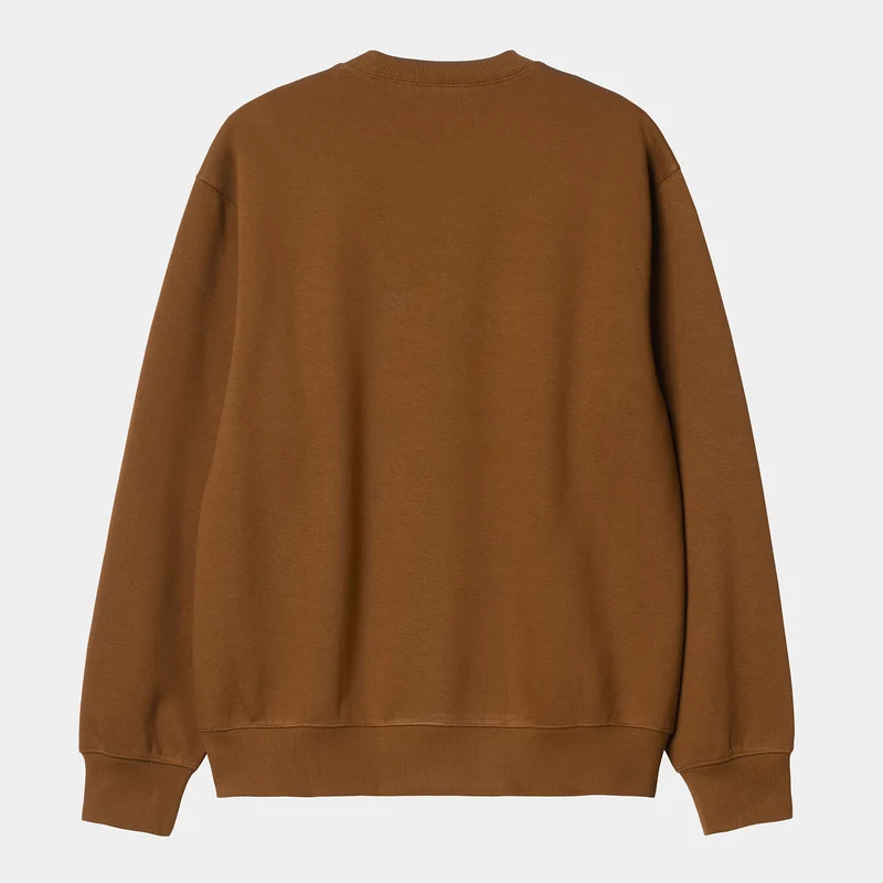 Carhartt WIP Herren Carhartt WIP Sweat-Top – tiefes Hamilton-Braun