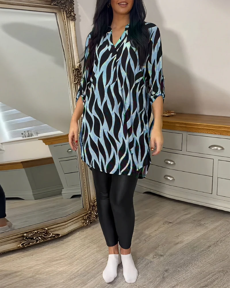 Eleanor - Damenbluse mit Muster
