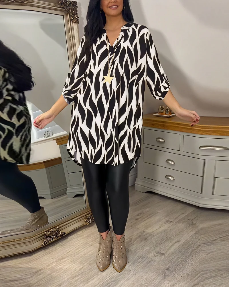 Eleanor - Damenbluse mit Muster
