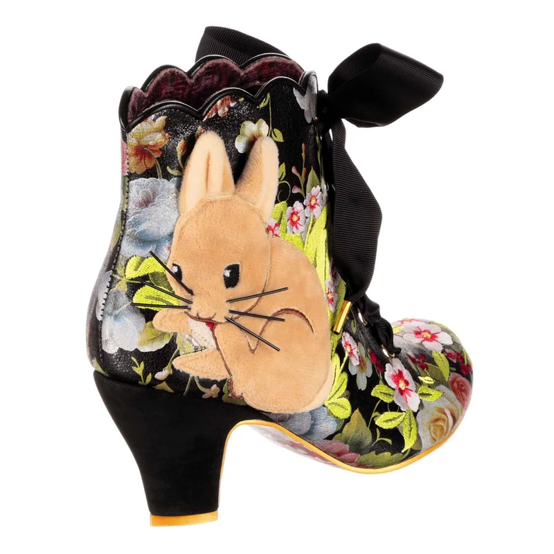Irregular Choice Damen-High-Heels mit Hasenschleife – Schwarz