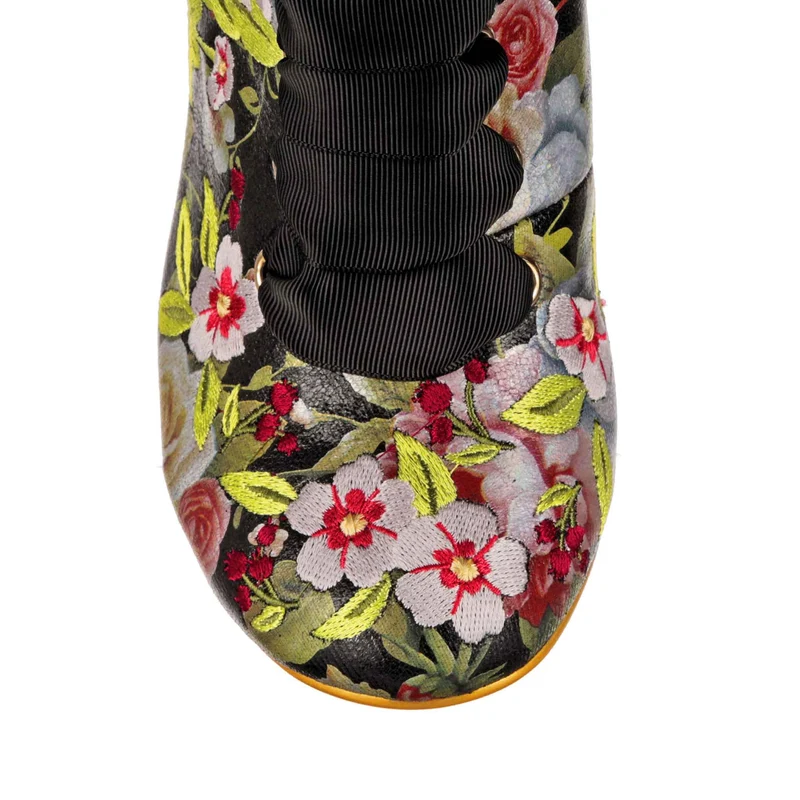Irregular Choice Damen-High-Heels mit Hasenschleife – Schwarz