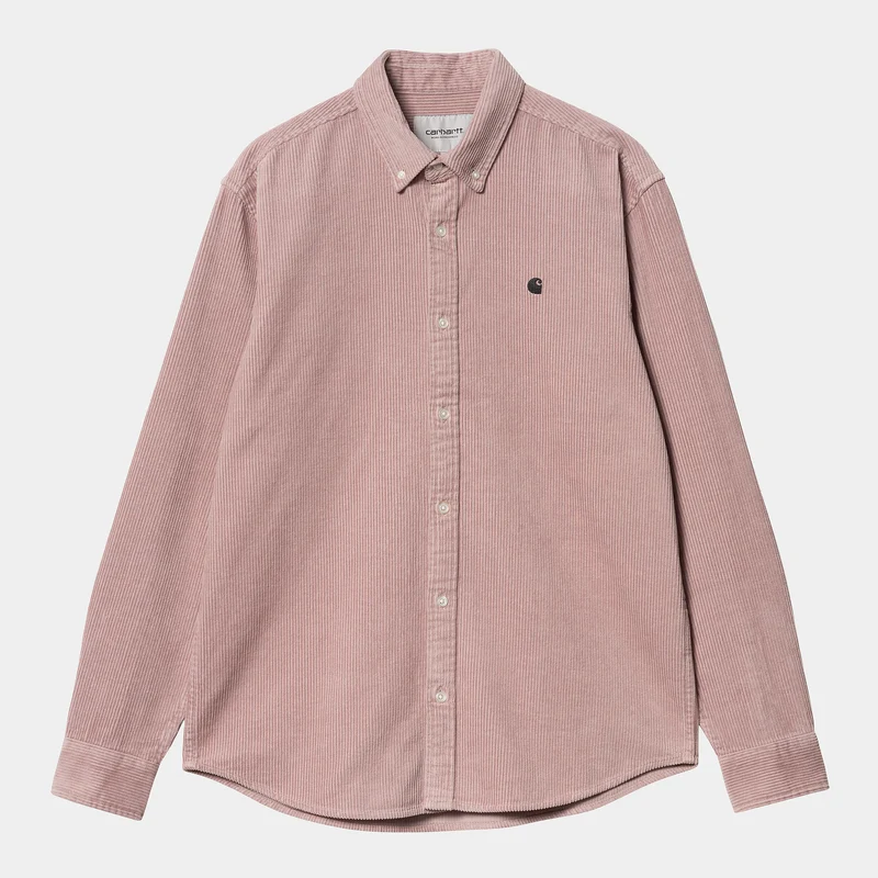 Carhartt WIP Madison Langarmhemd für Herren – Glassy Purple