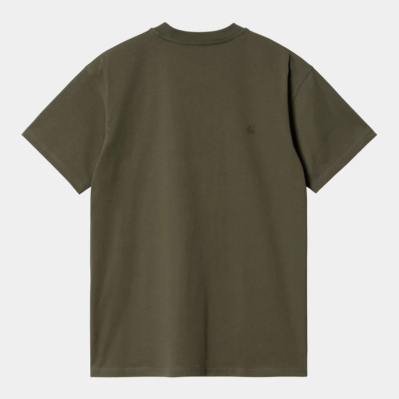 Carhartt WIP Herren Kurzarm American Script T-Shirt - Pflanze