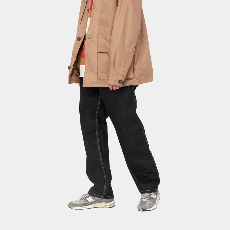 Carhartt WIP Herren Simple Pant - Schwarz, einmal gewaschen