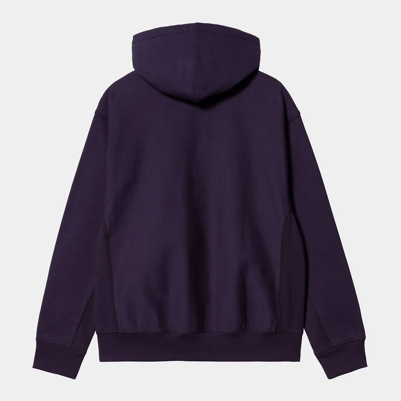 Carhartt WIP Herren American Script Sweatshirt-Hoodie – Cassis