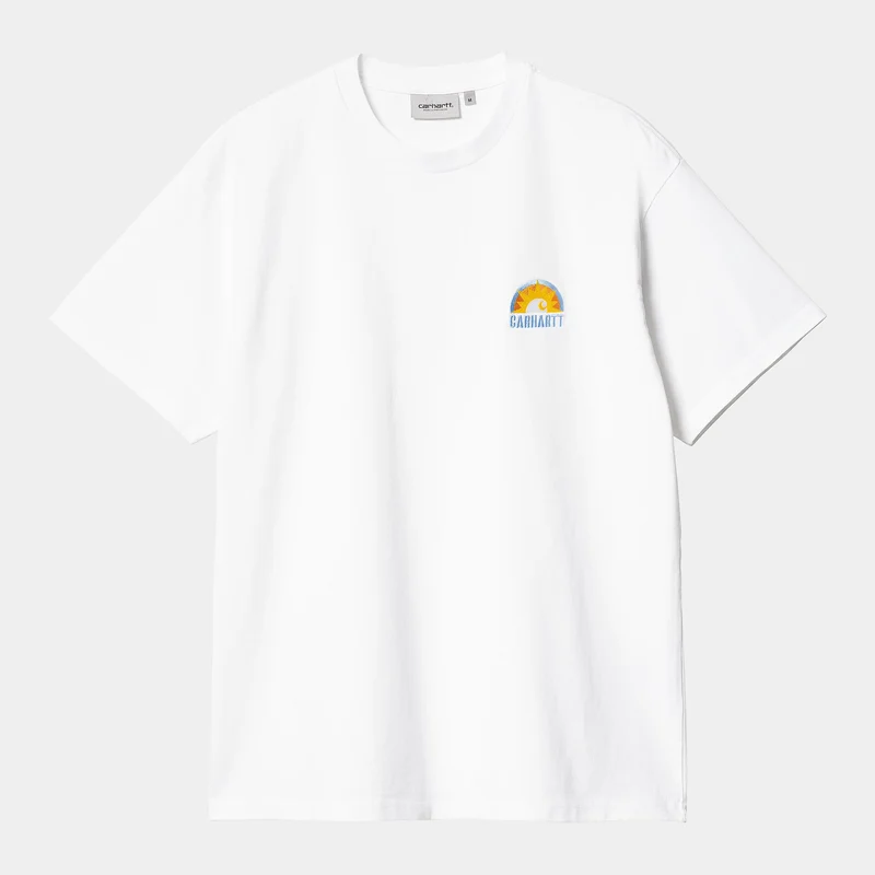 Carhartt WIP Herren Aspen Kurzarm-T-Shirt aus Bio-Baumwolle – Weiß
