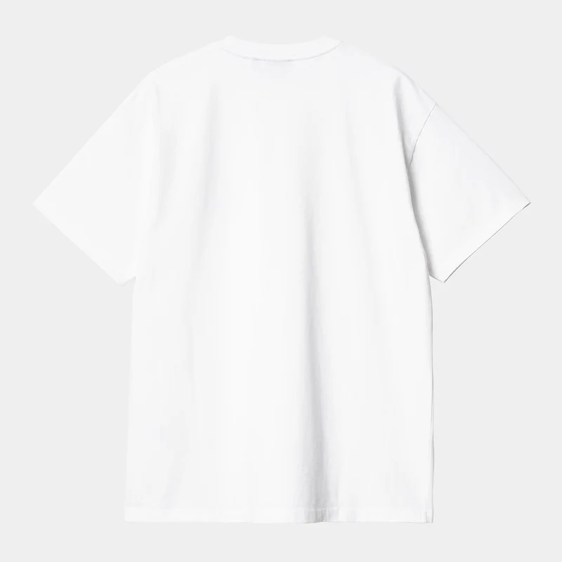 Carhartt WIP Herren Aspen Kurzarm-T-Shirt aus Bio-Baumwolle – Weiß
