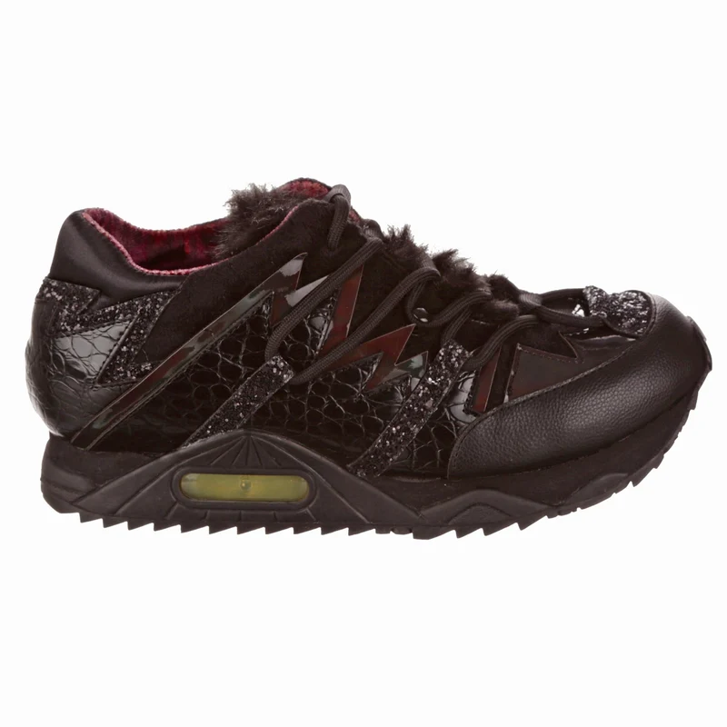 Irregular Choice Ice Cold-Sneaker für Damen – Schwarz